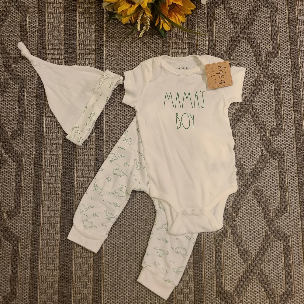 Rae Dunn White & Green 
